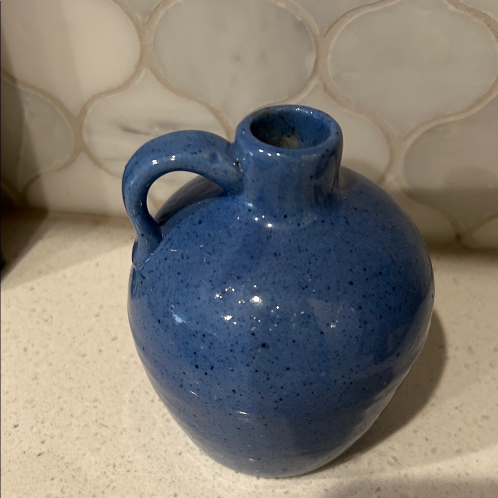 Hand Crafted Deep Blue Ceramic Jug - Picture 4 of 14